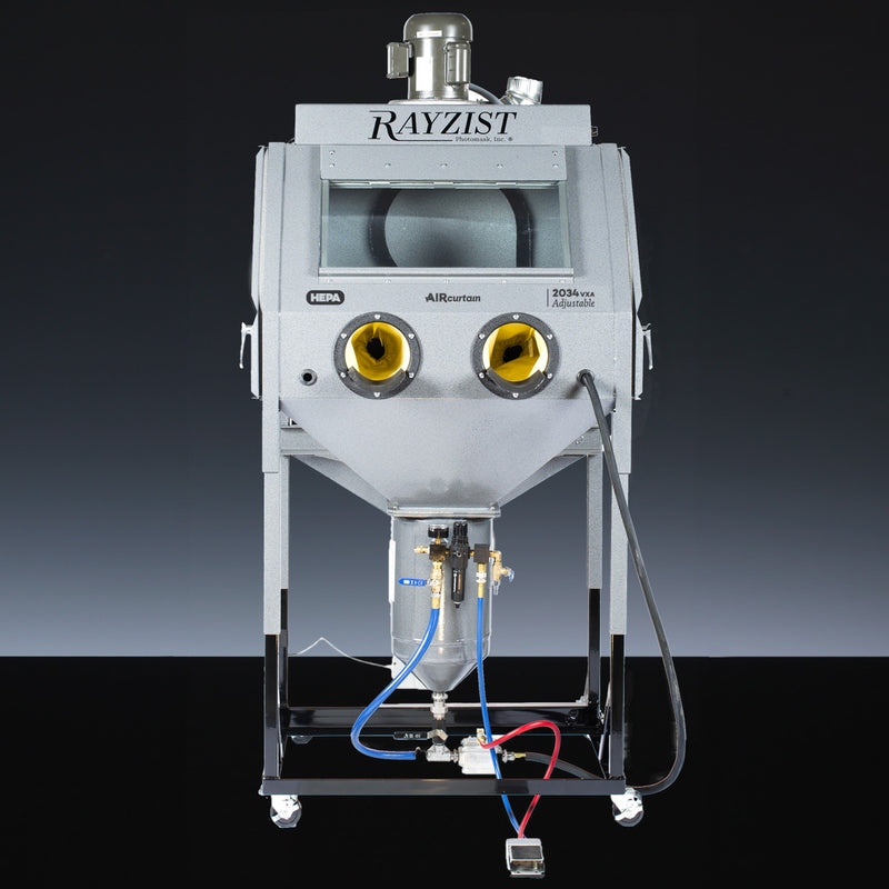 9831.02A 2034VXA Sandblasting Cabinet, Pressure Pot Sandcarving System